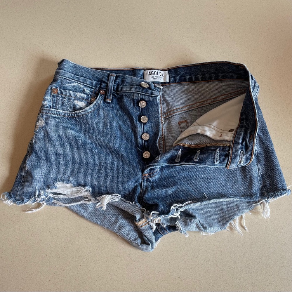 Agolde Parker Shorts In Color Rock Steady - image 2